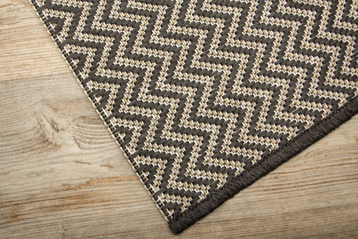 Zewnętrzny Dywan Sznurkowy Jeans 19242/P10 Brąz Beż Grafit Ramka