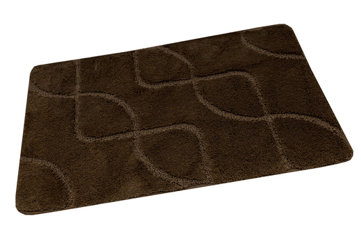 Dywanik Łazienkowy Antypoślizgowy Ivona Brown Brąz Linie
