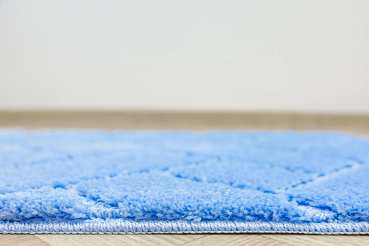 Dywanik Łazienkowy Antypoślizgowy Lotus Light Blue Błękitny Cegiełka