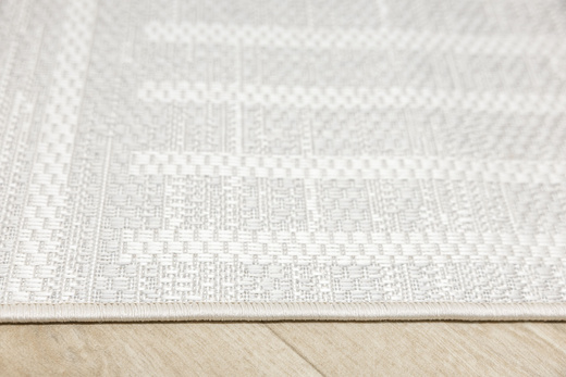 Dywan Sznurkowy Haga 03606E cream/l.grey Szary Krem Geometria Outdoor