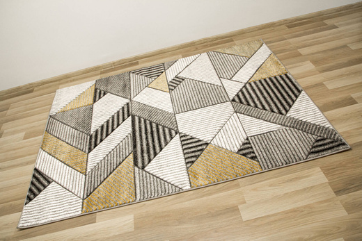 Dywan Amelia A632A grey/d.yellow Szary Żółty Linie Paski Kreski