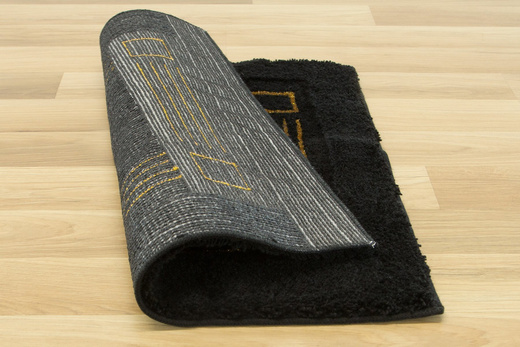 Dywanik do łazienki Jarpol Petra Lurex 51 Czarny