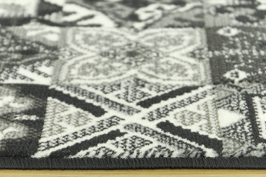 Chodnik luna 503754/89922 patchwork szary szerokość 90 cm