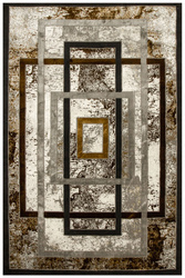 Dywan Modena 4565 m.grey/d.brown Prostokąty
