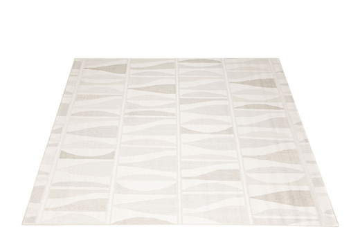 Dywan Sznurkowy Haga 04726A l.grey/cream Krem Beż Szary Fale Outdoor