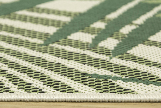 Dywan Sznurkowy Syrena 19433/62 Palmy Zieleń Krem