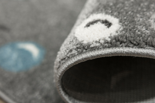 Okrągły Dywan Lima G965A l.grey/blue Szary Niebieski Słonik