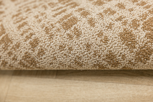 Dywan Pętelkowy Traffic 68 Beige Brąz Beż Kratka Melanż