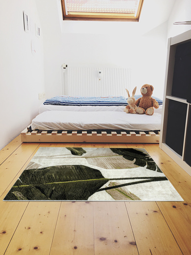 Dywan Clara 02777A cream/olive Zieleń Brąz Liście