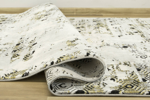 Dywan Diamond K8727G Gold Krem Czarny