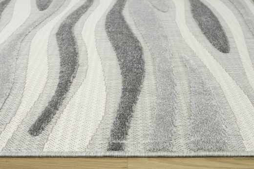 Dywan Sznurkowy Stella D408A l.grey/d.grey Szary Srebrny Krem