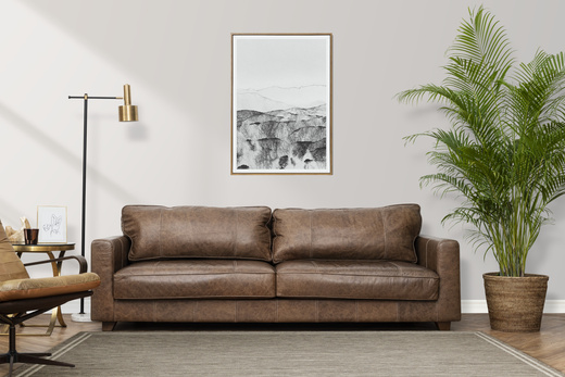 Antypoślizgowy Dywan Scandigel 5725/UT61 Brąz Beż Ramka