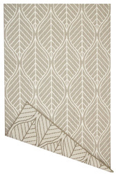 Dywan Dwustronny Sznurkowy Brussels 205647/10210 coffee Beż Krem Listki Outdoor