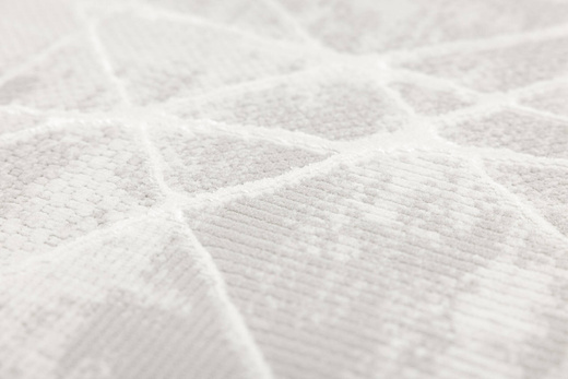 Dywan Illusion H017A creamHB/l.grey Szary Krem Lśniący Marmur Linie