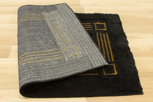 Dywanik do łazienki Jarpol Petra Lurex 51 Czarny