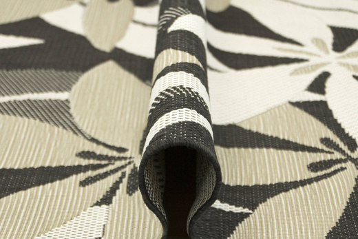 Dywan Sznurkowy Foggia 16701/690 Kwiaty Krem Antracyt Beż