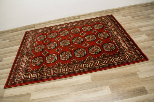Dywan Ornamentowy Afgan 3181A red/red Czerwony Czarny Zielony
