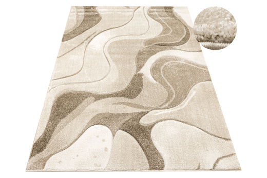 Dywan Kandy N415A l.beige/white Beż Brąz Fle Fryz