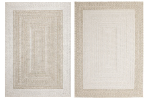 Dywan Dwustronny Sznurkowy Brussels 205830/10820 Jute Outdoor Ramki Beż Krem