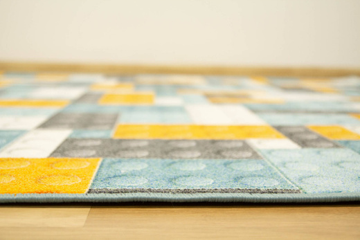 Wykładzina Dziecięca Klocki Orange szerokość 4 m