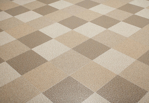 Wykładzina PCV Actual Plus Ice Diamond 7193 Beż Brąz Romby szerokość 3 m