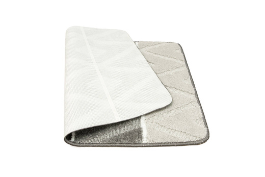 Komplet 3-częściowy Łazienkowy Palma Grey Romby Jasny Kontur