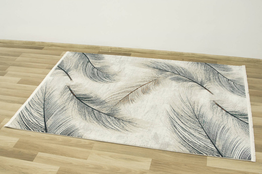 Dywan Oriental 4467 bone/oil green Butelkowa Zieleń Krem Piórka