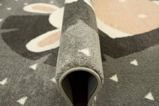 Dywan Dziecięcy Lima C885A l.grey/cream Zebra Róż Krem Szary