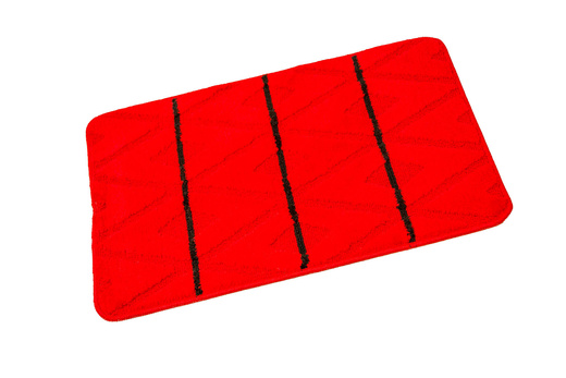 Komplet 2-częściowy Łazienkowy Palma Red Czerwony Czarny Romby