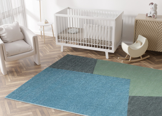 Dywan Dziecięcy Lima M046A blue/green Zielony Szary Niebieski