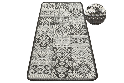 Antypoślizgowy Dywan FLEX 19636/91 Brąz Beż Patchwork