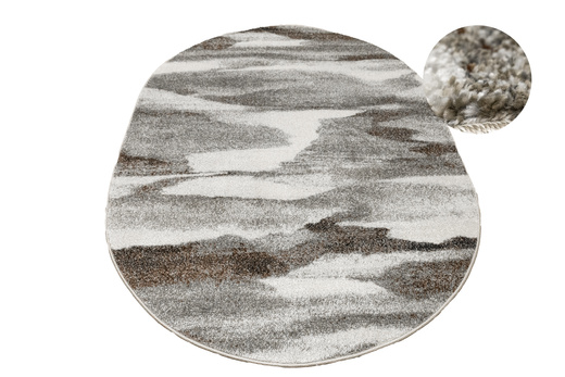 Dywan Owalny Ponte N282A l.grey/d.greyO Szary Brąz