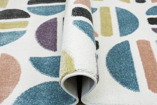 Dywan Dziecięcy Lima M045A rose/blue Krem Fiolet Półkola