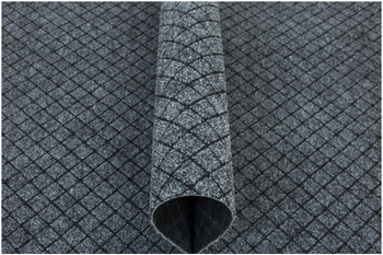 Podgumowany Chodnik Wycieraczka Lider 1402 URB Szary Romby szerokość 100 cm