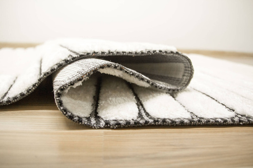 Dywan Shaggy Lula Soft IM43A Black/Bone Romby Krem Czarny Grafit