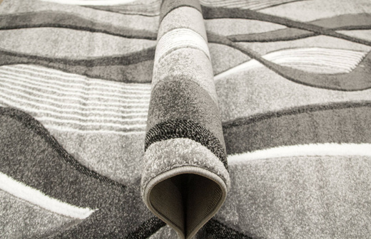 Dywan Amelia B178B grey/d.grey Szary Czarny Wstęgi Fale