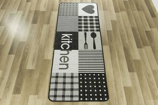 Antypoślizgowy Dywan Kuchenny Flex 19053/08 grey Grafit