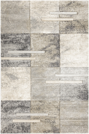 Dywan Daisy Carving 7428B m.grey/l.bej Krem Beż Szary Prostokąty