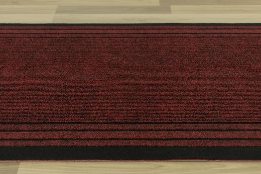 Antypoślizgowy Chodnik Wycieraczka Rekord 877 bordo szerokość 80 cm