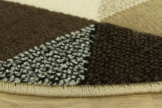 Okrągły Dywan Luna ch luna 503430/97911 trójkąty brąz