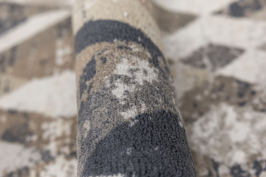 Chodnik Aqua Modena 04 Beż Szary Romby szerokość 80 cm