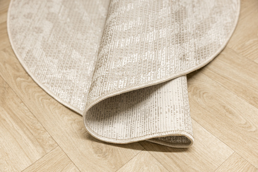 Okrągły Dywan Sznurkowy Haga 04787A vizon/cream Beż Krem Okręgi Outdoor