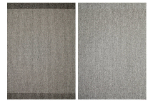 Dywan Dwustronny Sznurkowy Brussels 205664/11010 night silver Grafit Szary Pasy Outdoor