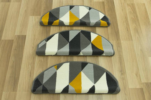 Nakładki półokrągłe luna 503652/89915 żółte trójkąty