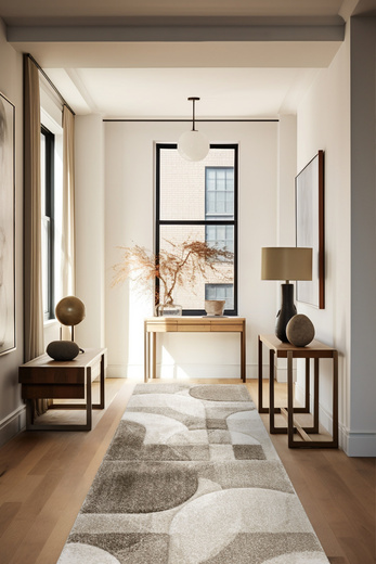 Chodnik Kandy N412A l.beige/white Beż Krem Brąz szerokość 100 cm