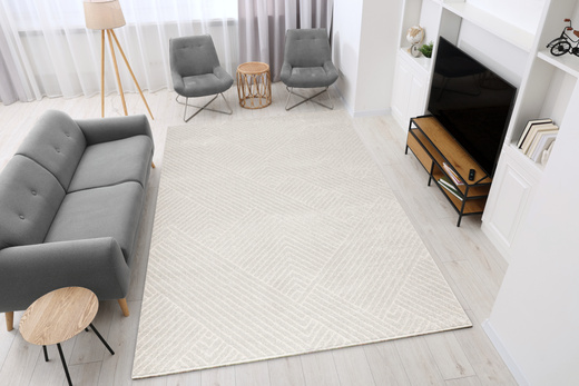 Dywan Matara N963A l.grey/sp.cream Jasny Szary Krem Linie