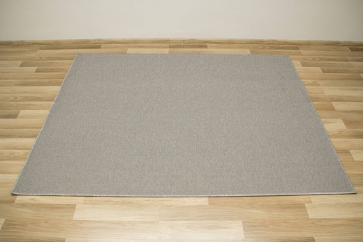 Dywan Płaskotkany Rhodos Szary Karbowane Runo