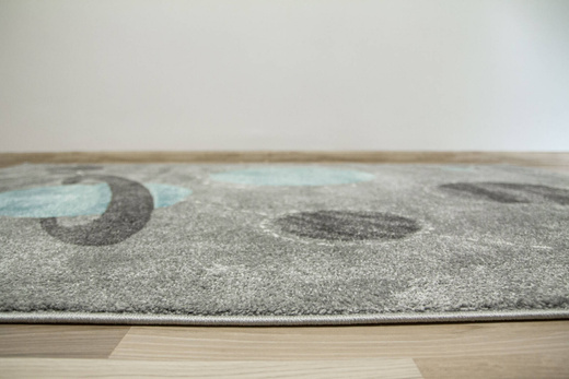 Dywan Lima F495A l.grey/blue Pastelowy Szary Niebieski Planety