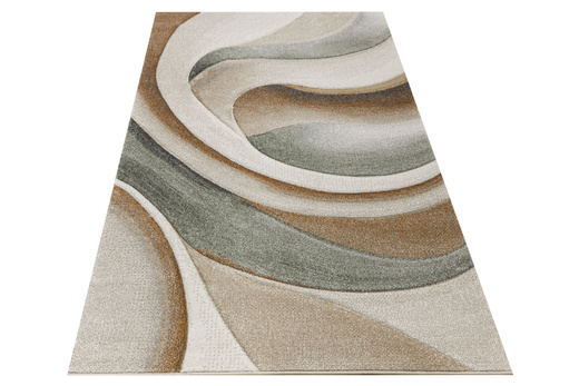 Dywan Agent 40436/610 Multi Krem Miedź Oliwka Fale