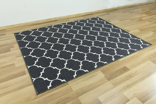 Dywan Clover 29 ciemny szary koniczyna marokańska